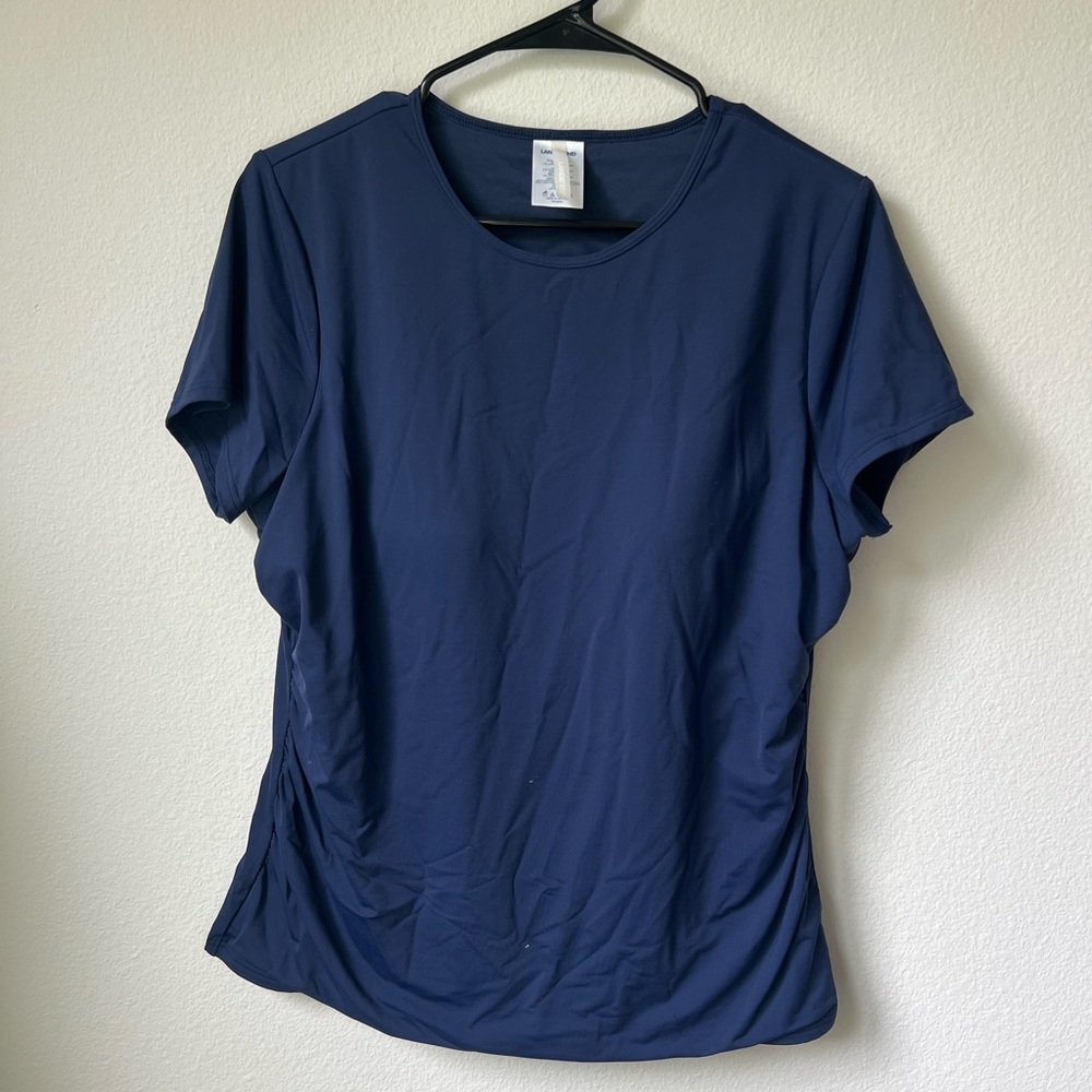 Lands' End Classic Navy Short Sleeve Tee